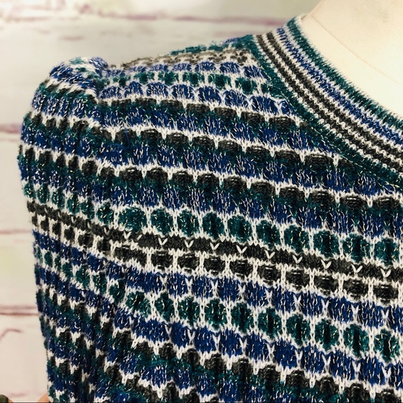 Free people short sleeve metallic sweater dress - Picture 6 of 8